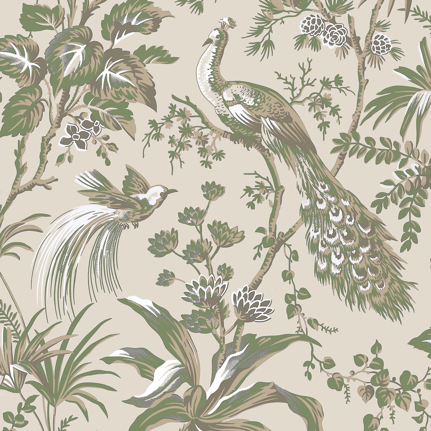 Order Anna French Wallpaper Pattern At57832 Pattern Name Peacock Toile From The Collection Bristol. 