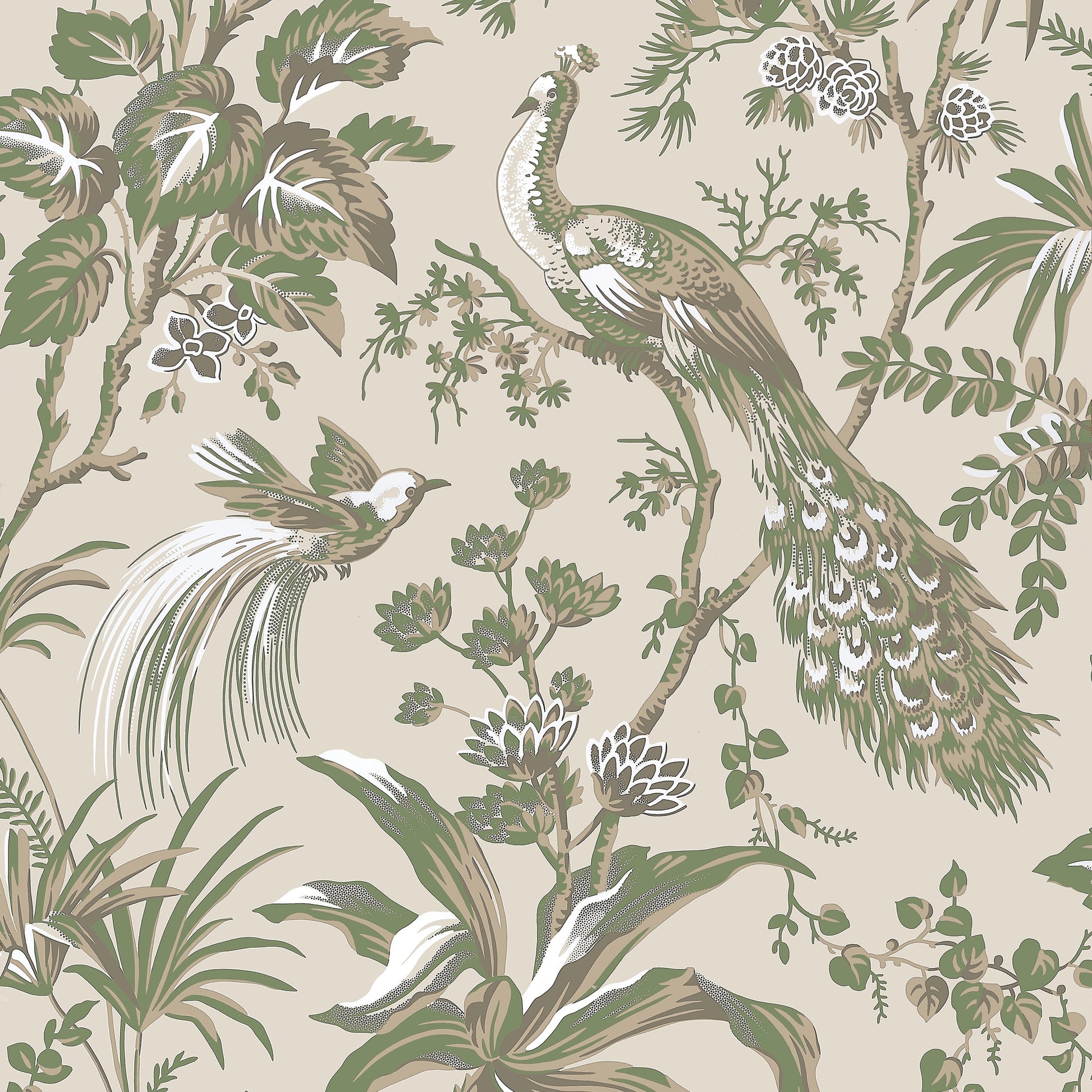 Order Anna French Wallpaper Pattern At57832 Pattern Name Peacock Toile From The Collection Bristol. 