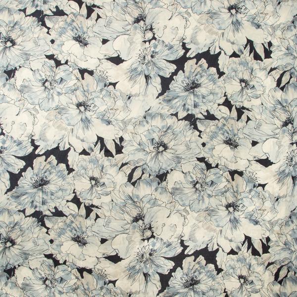 Sample AYRLIES.50.0 Ayrlies Blue Botanical Kravet Couture Fabric