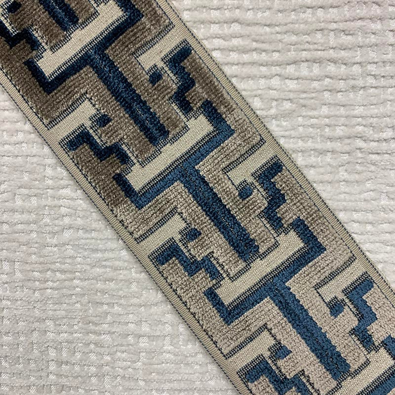 Sample 9360 Banks Tape Battleship, Blue by Magnolia Fabric
