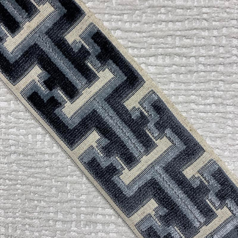 Sample 9361 Banks Tape Fossil, Blue by Magnolia Fabric