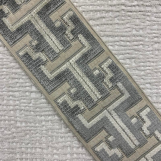 Acquire 9357 Banks Tape Gray Gray Magnolia Fabric