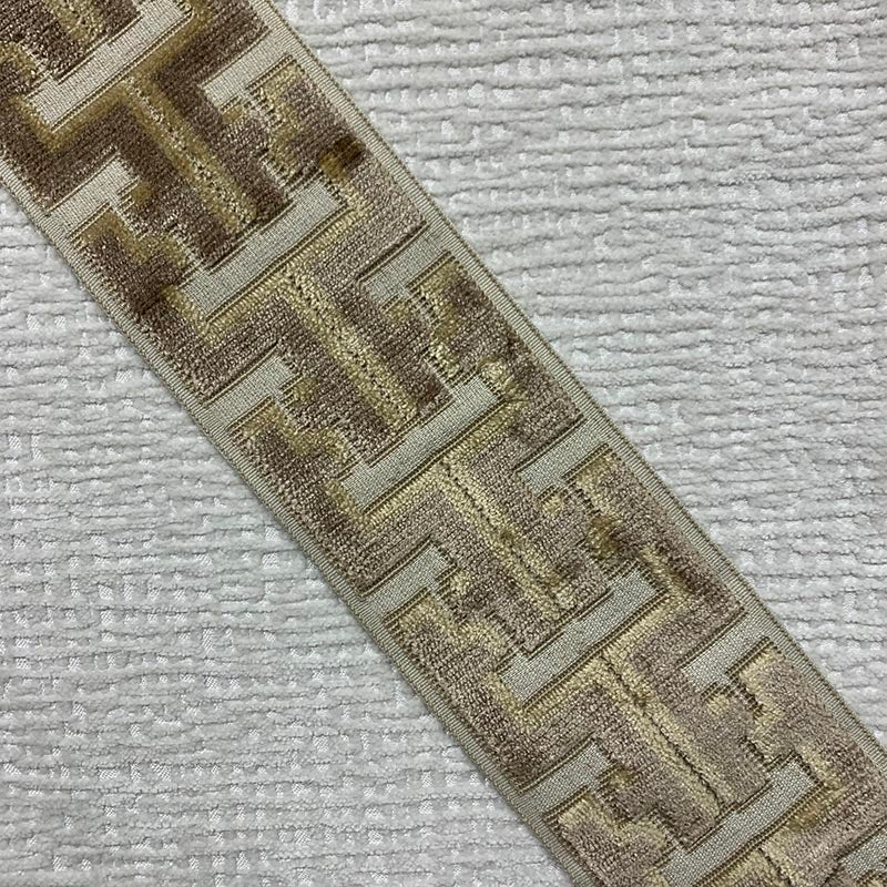Sample 9363 Banks Tape Jute, Brown by Magnolia Fabric