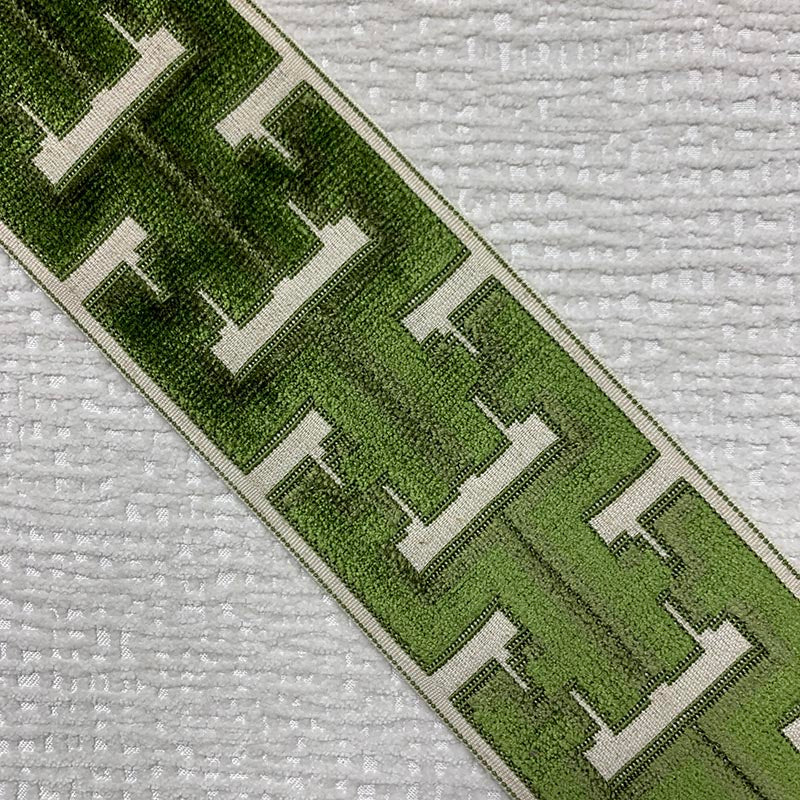 Sample 9369 Banks Tape Lime, Green by Magnolia Fabric