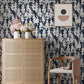 Purchase BDS6074 NuWallpaper Wallpaper, Navy Larkspur Peel & Stick - By Dylan M NuWallpaper12