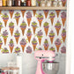 Purchase BDS6076 NuWallpaper Wallpaper, Orange Floral Ice Cream Peel & Stick - By Dylan M NuWallpaper1