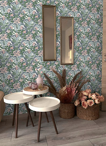 Purchase BDS6078 NuWallpaper Wallpaper, Soft Multi Moody June Blooms Peel & Stick - By Dylan M NuWallpaper12