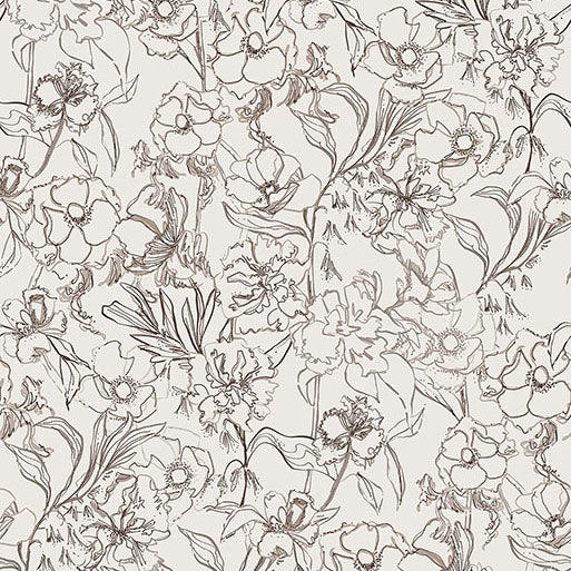 Purchase BDS6081 NuWallpaper Wallpaper, Brown May Bloom Peel & Stick - By Dylan M NuWallpaper