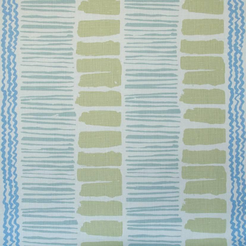 Sample BFC-3624.315 Light Green/Aqua/Cornflower Multipurpose by Lee Jofa Fabric