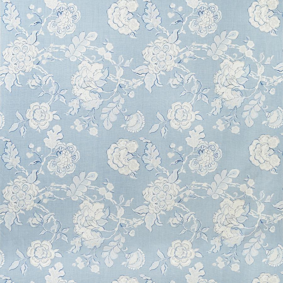 Sample BFC-3682.51.0 Somerset Blue Botanical Lee Jofa Fabric