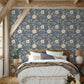 Purchase BG2300 Brewster Wallpaper, Bramble Blue Floral - Belgravia Decor1
