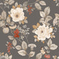Purchase BG2303 Brewster Wallpaper, Bramble Charcoal Floral - Belgravia Decor