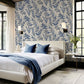 Purchase BG5905 Brewster Wallpaper, Olivia Blue Floral - Belgravia Decor1