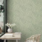Purchase BG720 Brewster Wallpaper, Florence Green Leaf - Belgravia Decor1