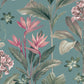 Purchase BG8486 Brewster Wallpaper, Oliana Teal Floral - Belgravia Decor