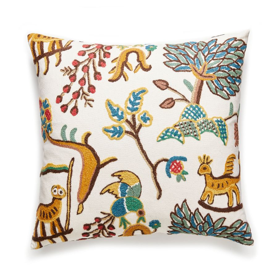 Purchase BHFABPILL0001 Fables - Crewel, Blue / Multi - Scalamandre Pillows