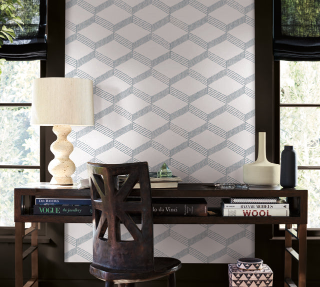 Purchase Bo6723 | Artifacts, Palisades Paperweave Smokey Blue - Antonina Vella Wallpaper