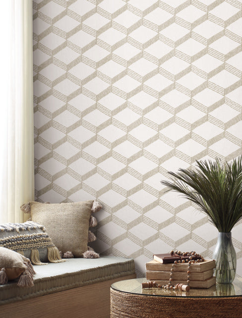 Purchase Bo6724 | Artifacts, Palisades Paperweave Taupe - Antonina Vella Wallpaper