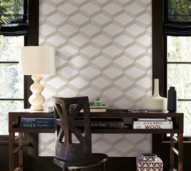 Purchase Bo6724 | Artifacts, Palisades Paperweave Taupe - Antonina Vella Wallpaper