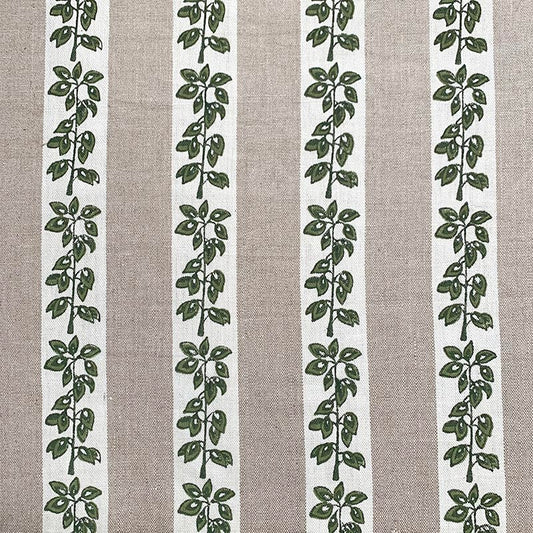 View 9990 Borian Green Green Linen Magnolia Fabric