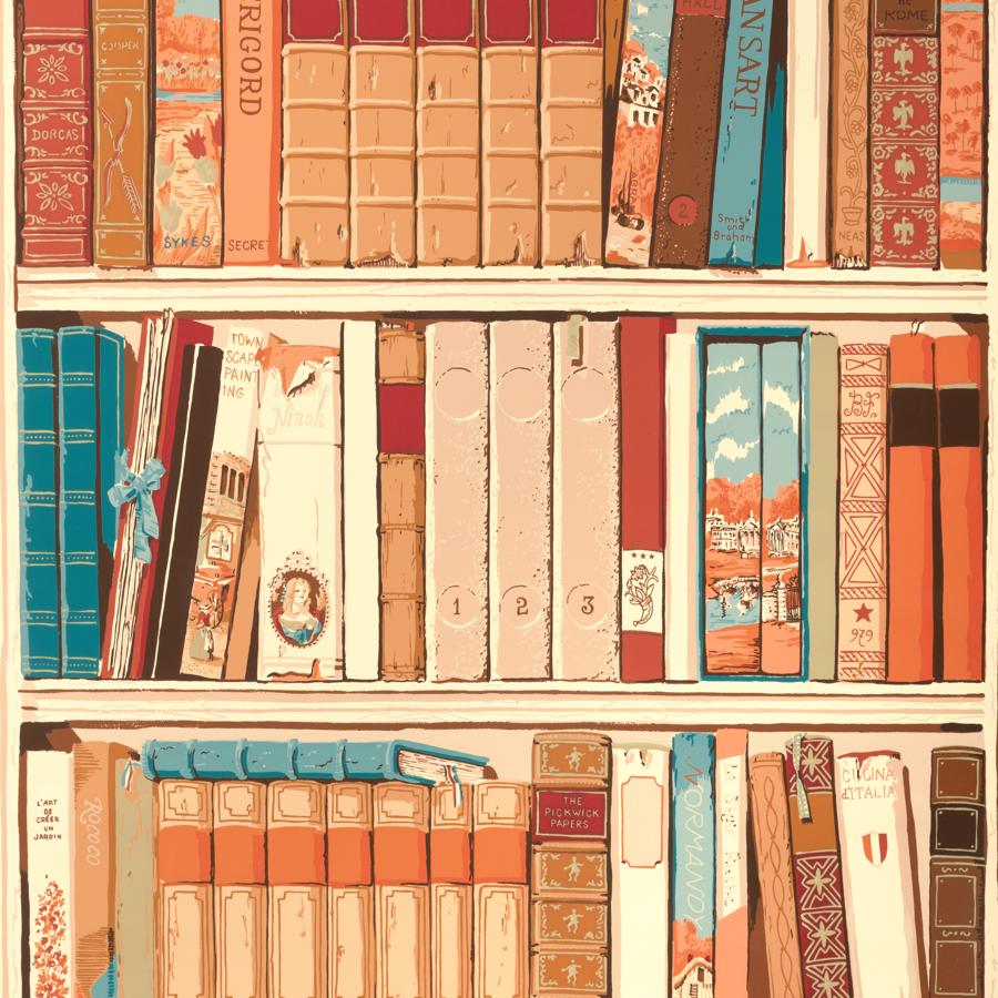 Purchase Br-69080-3524 Bibliotheque, Spice - Brunschwig & Fils Wallpaper - Br-69080.3524.0
