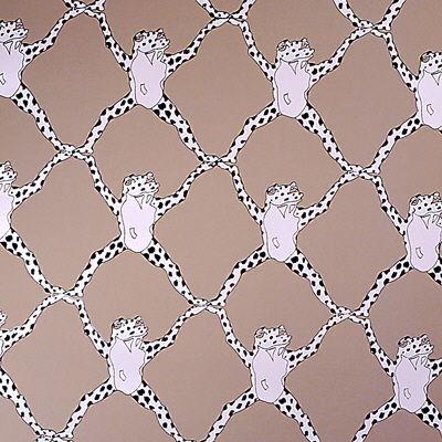 Search BR-69230.800 Frog Treillage On Vinyl Mushroom by Brunschwig Fils