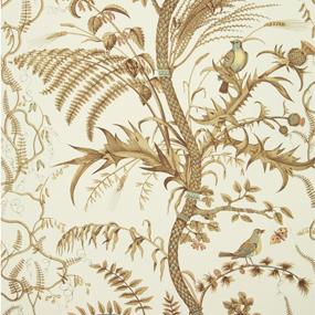 Sample BR-69518.068 Bird And Thistle Beige Brunschwig and Fils