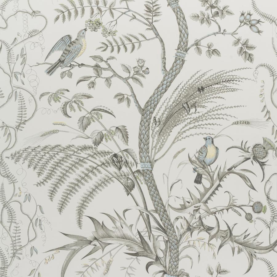 Order BR-69518.11 Bird And Thistle Gray by Brunschwig Fils