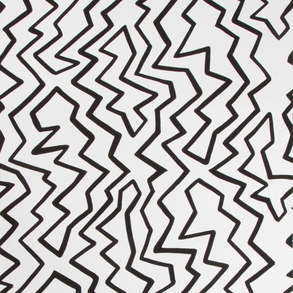 Sample BR-69539.970.0 Kirk Brummel, Staccato On Paper Black On White by Brunschwig and Fils Wallpaper