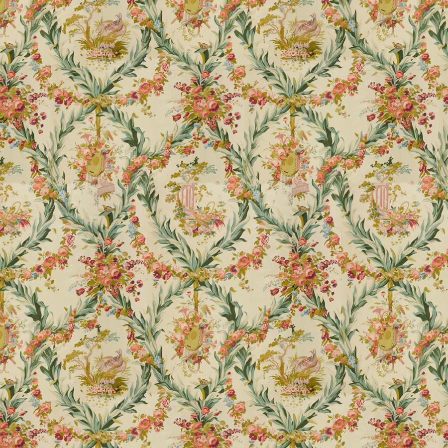 Sample BR-70348.0.0 Fontainebleau Glazed Chintz Multi Color Brunschwig and Fils Fabric