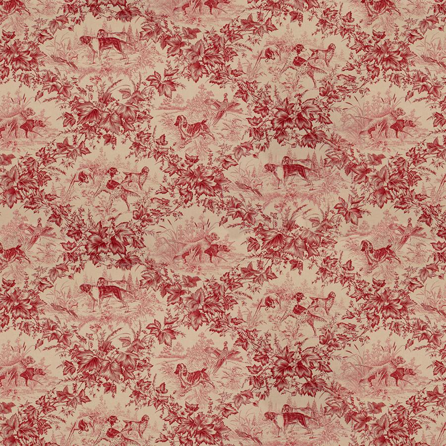 Acquire BR-70416-166 On Point Cotton Print Red Toile by Brunschwig & Fils Fabric