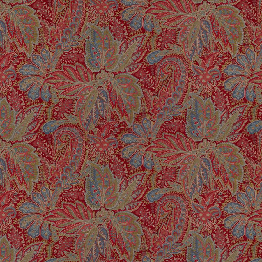 Buy BR-70423-179 Chandigarh Cotton And Linen Print Garnet Paisley by Brunschwig & Fils Fabric