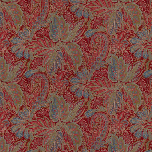 Buy BR-70423-179 Chandigarh Cotton And Linen Print Garnet Paisley by Brunschwig & Fils Fabric