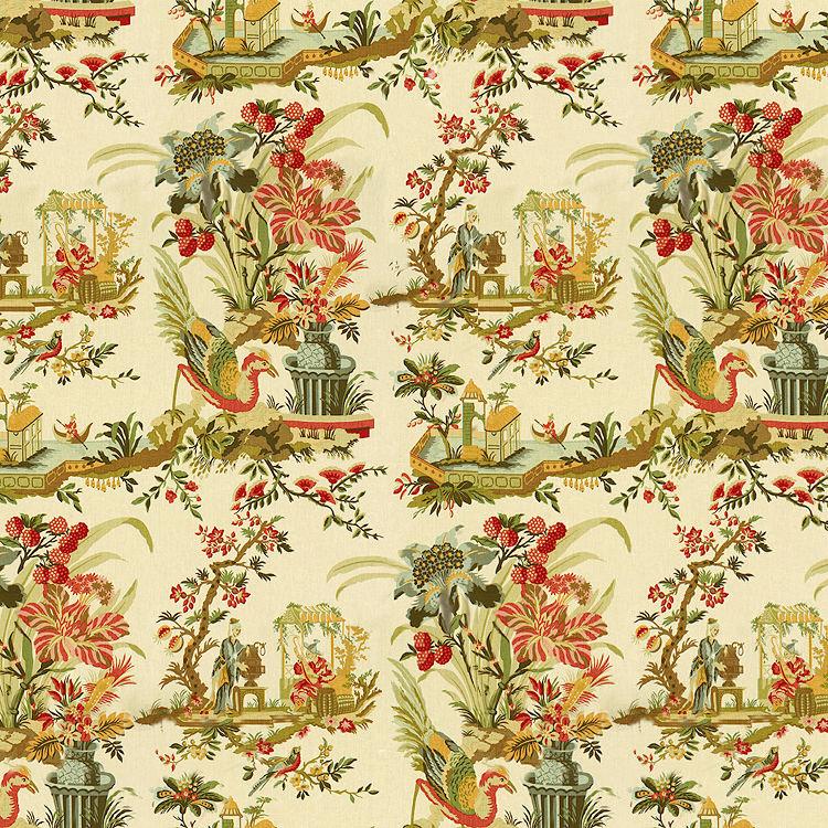 Sample - Br-71163.A.0 | Le Lac Linen Print,  - Brunschwig & Fils Fabric