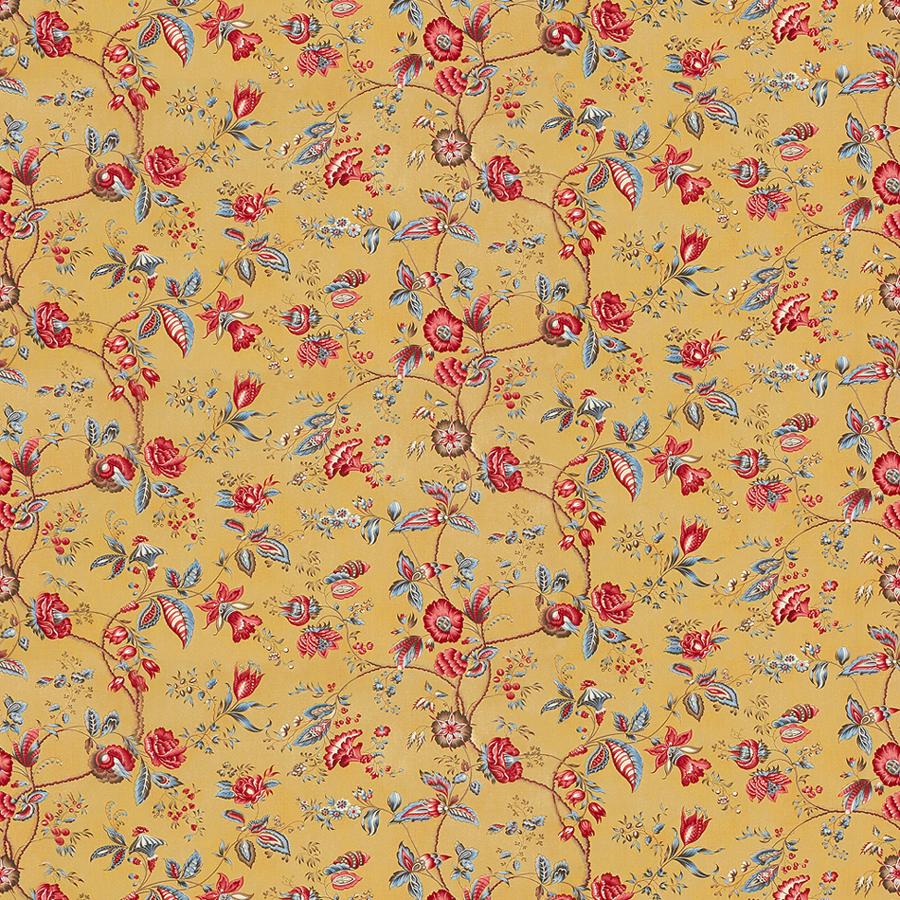 Order BR-71309-371 Bougainville Cotton Print Safran by Brunschwig & Fils Fabric