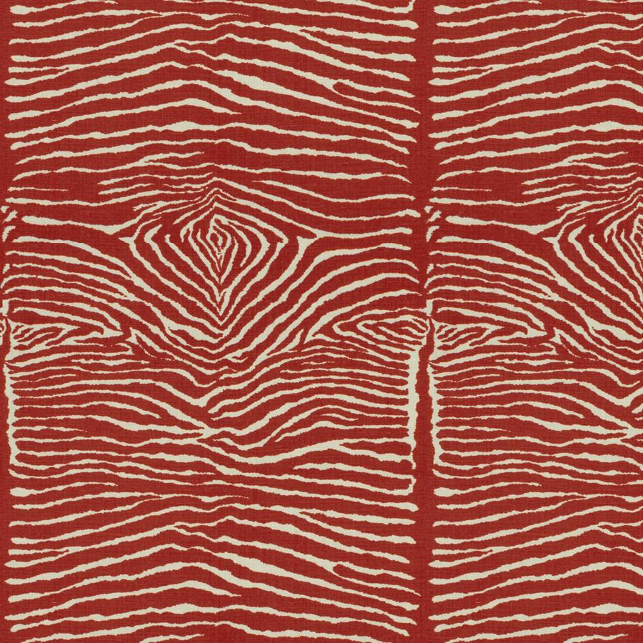 Select BR-79168-19 Le Zebre Red Animal Skins by Brunschwig & Fils Fabric