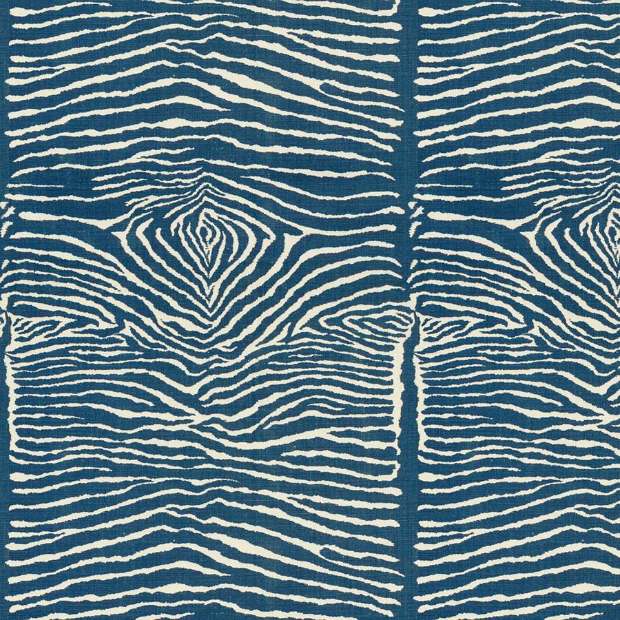 Buy BR-79168-5 Le Zebre Indigo Animal Skins by Brunschwig & Fils Fabric