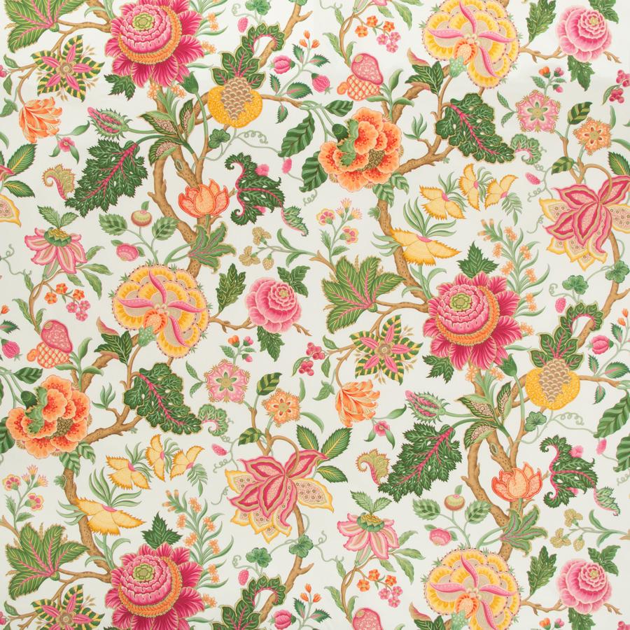 Buy BR-79329-127 Nizam Cotton Print Jewel Botanical by Brunschwig & Fils Fabric
