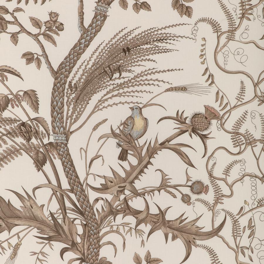 View BR-79431.068.0 Bird And Thistle Cotton Print Beige Toile by Brunschwig & Fils Fabric