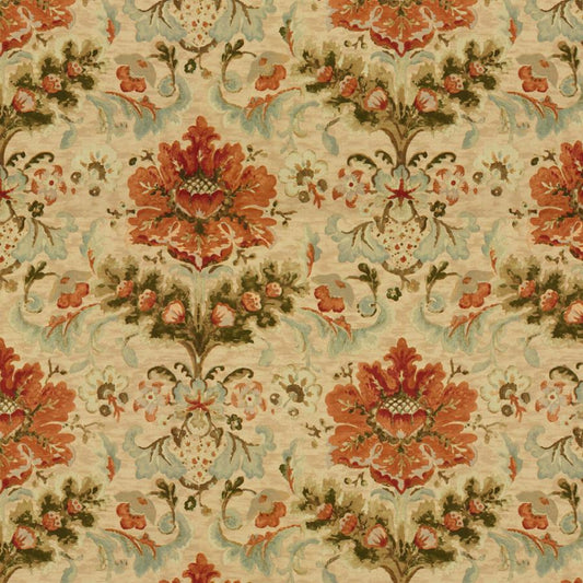 Looking BR-79574-847 Windsor Damask Cotton & Linen Print Copper On Sand Damask by Brunschwig & Fils Fabric