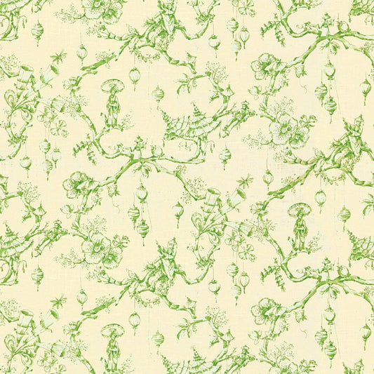 Purchase Br-79704.3.0 Festival Of Lanterns Linen Print, Maisonnette - Brunschwig & Fils Fabric