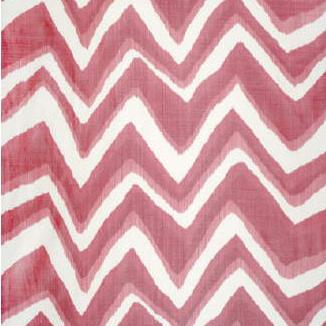 Sample BR-79785-140 Chevron Bar Silk Warp Print Berry Geometric Brunschwig and Fils Fabric