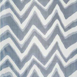 Sample BR-79785-271 Chevron Bar Silk Warp Print Marine Geometric Brunschwig and Fils Fabric