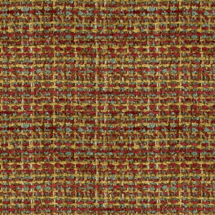 Sample BR-800041-M13 Boucle Texture Red/Gold Texture Brunschwig and Fils Fabric