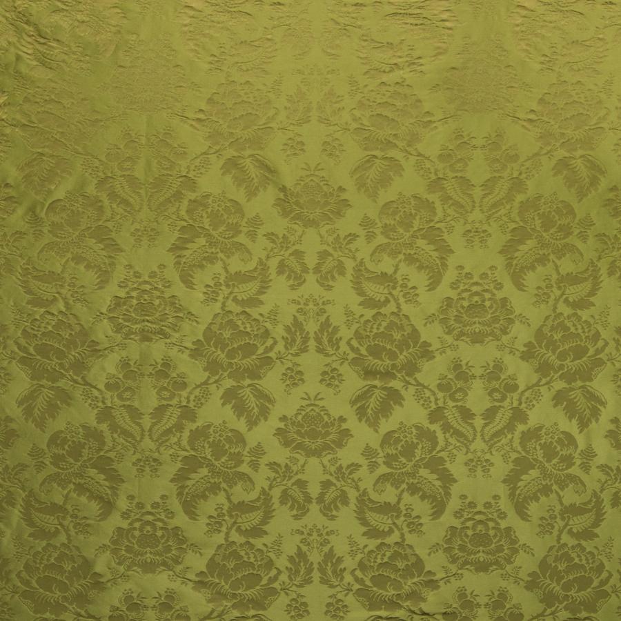 Sample BR-81035-30 Moulins Damask Olive Damask Brunschwig and Fils Fabric