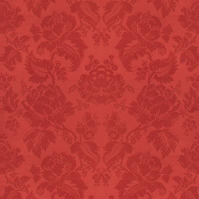Sample BR-81035-C Moulins Damask Vieux Rouge Damask Brunschwig and Fils Fabric