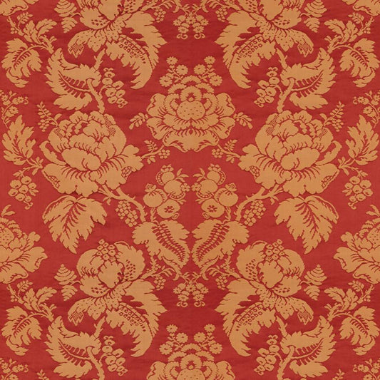 Search BR-81035-O Moulins Damask Rouge/Ivoire Damask by Brunschwig & Fils Fabric
