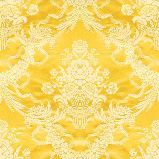 View BR-81036-D Charlieu Lampas Jaune/Ivoire by Brunschwig & Fils Fabric