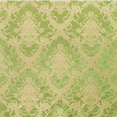 Sample BR-81036-M Charlieu Lampas Vert/Ivoire Brunschwig and Fils Fabric