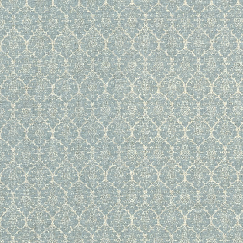 Buy BURL001 Burley Blue by Schumacher Fabric